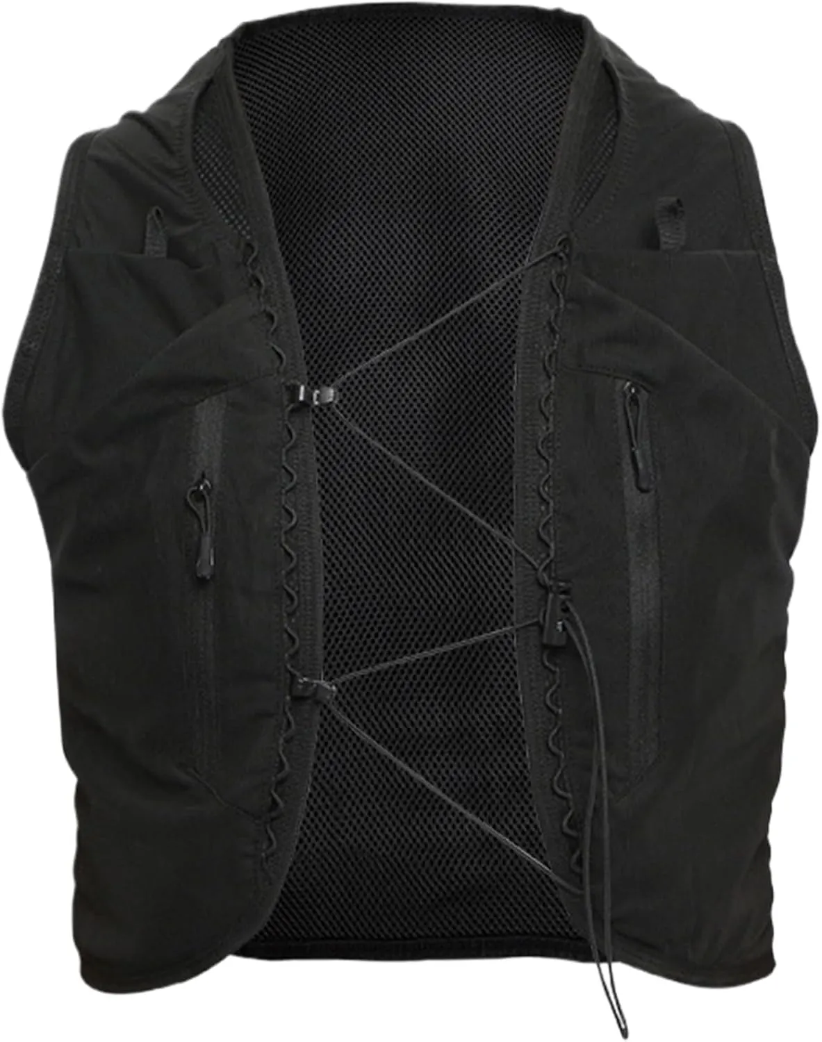 Running Vest, Running Hydration Vest with 12 Pockets, Multipurpose Hydration Pack, Hydration Backpack for Outdoor Biking Hiking