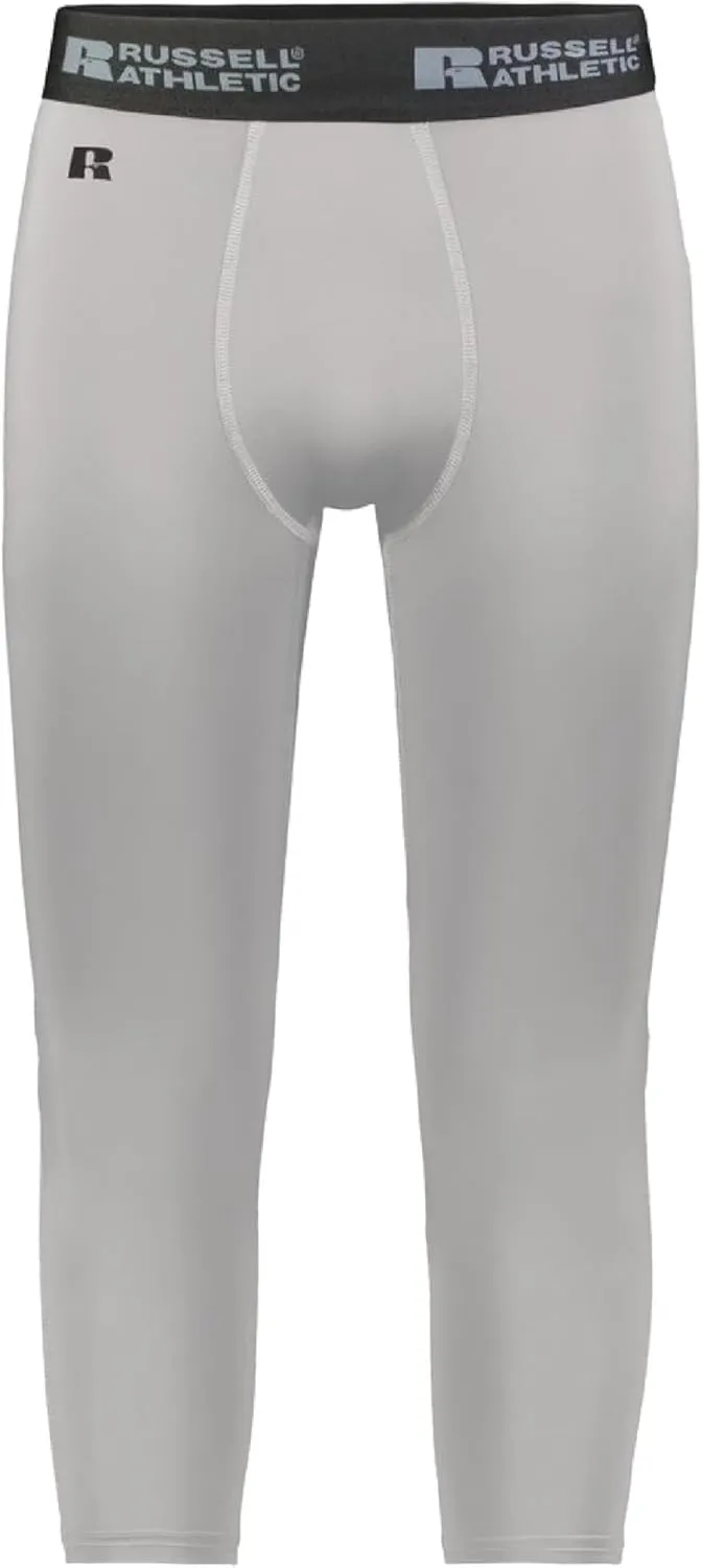 Russell Athletic Compression 7/8 Tight Grid Iron Silver S