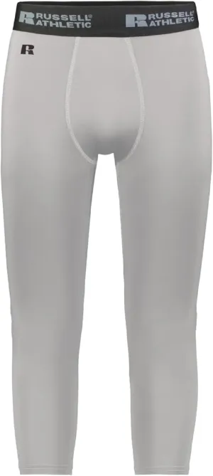 Russell Athletic Compression 7/8 Tight Grid Iron Silver S