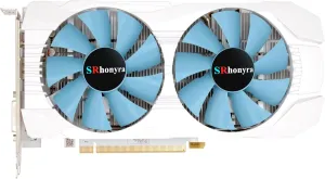 RX 590 GME 8GB GDDR5 Graphics Card for Gaming PC Video Card 2304SP 256-Bit PCIe 3.0 x16 6-Pin Connector Desktop Computer Gaming GPU with HDMI, DisplayPort & DVI Ports (White Edition)