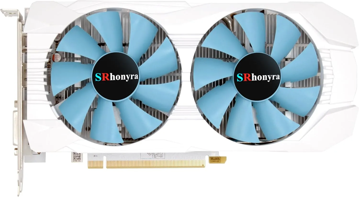 RX 590 GME 8GB GDDR5 Graphics Card for Gaming PC Video Card 2304SP 256-Bit PCIe 3.0 x16 6-Pin Connector Desktop Computer Gaming GPU with HDMI, DisplayPort & DVI Ports (White Edition)