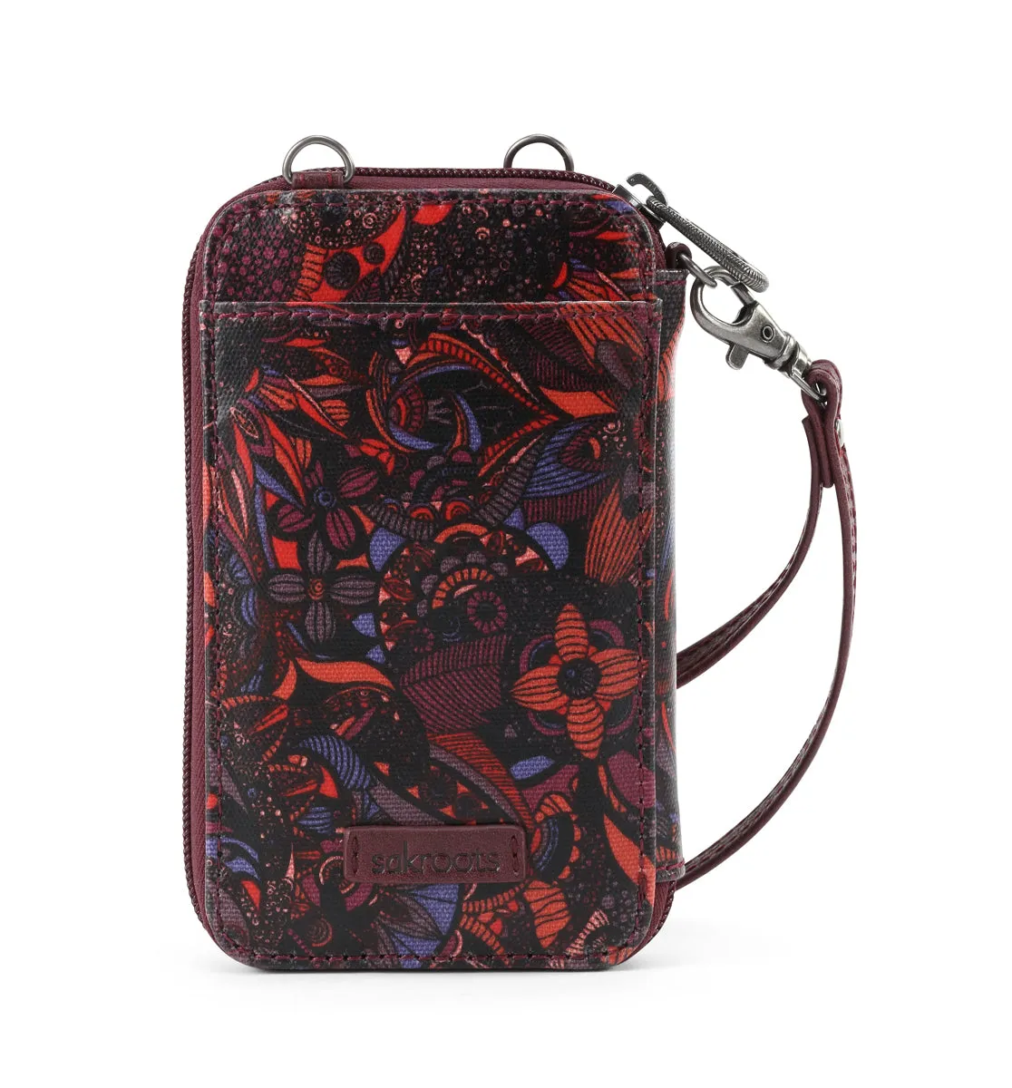 Sakroots Artist Circle Smartphone Wristlet Convertible Cross Body Bag