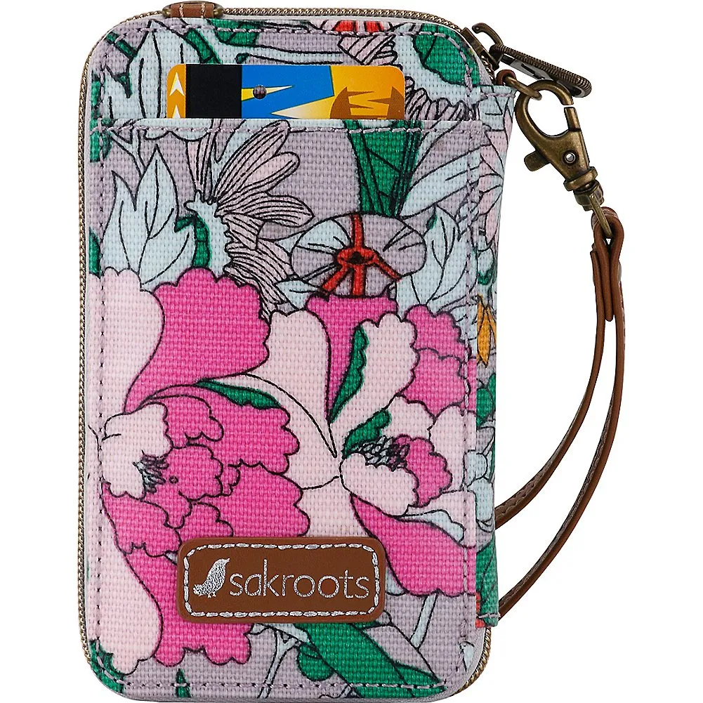 Sakroots Artist Circle Smartphone Wristlet Convertible Cross Body Bag