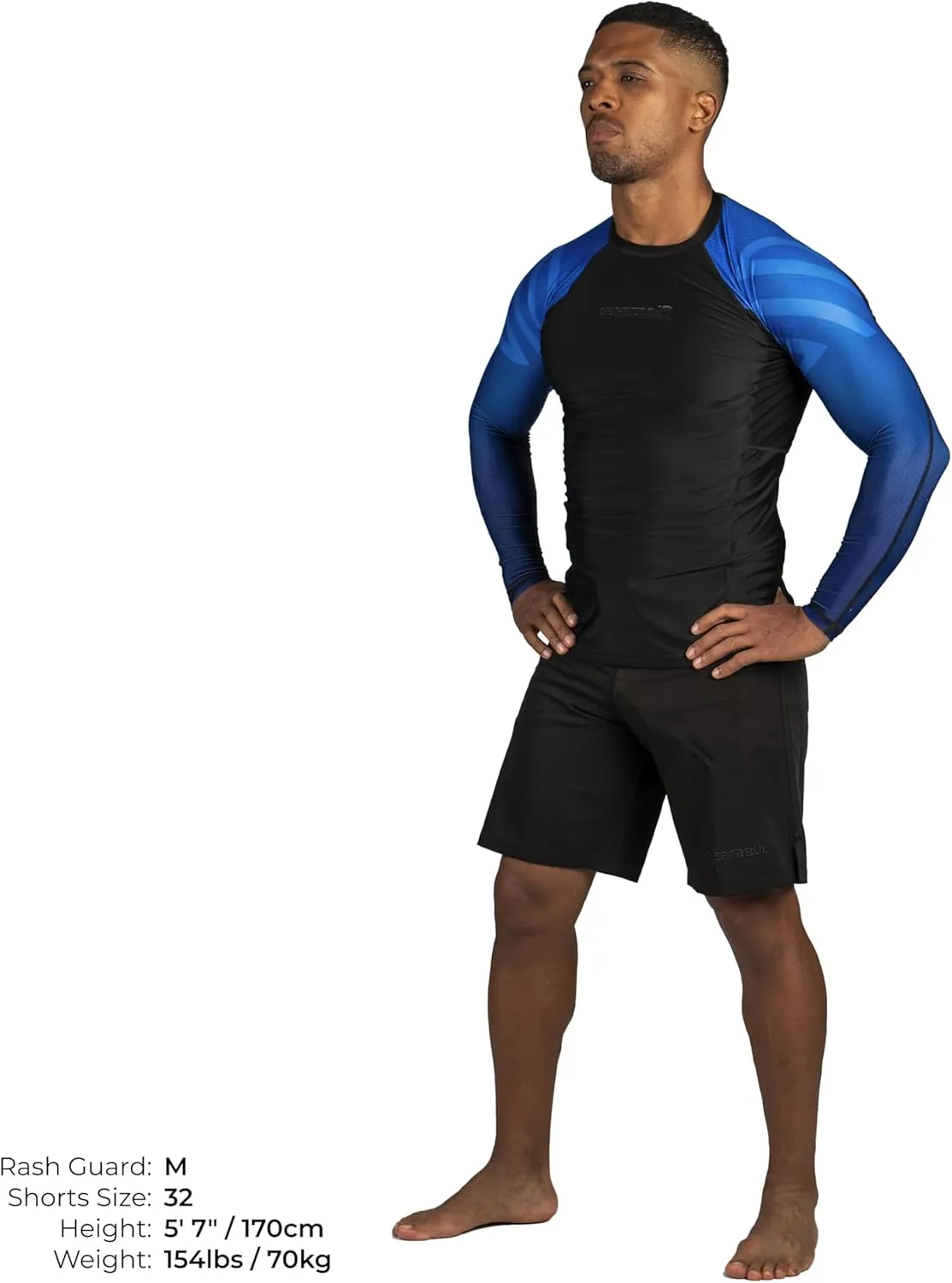 Sanabul Essential Long Sleeve Compression Training Rash Guard for MMA BJJ Wrestling Grappling and No Gi Jiu Jitsu rashguard