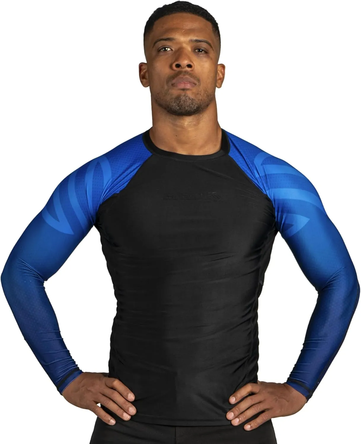 Sanabul Essential Long Sleeve Compression Training Rash Guard for MMA BJJ Wrestling Grappling and No Gi Jiu Jitsu rashguard
