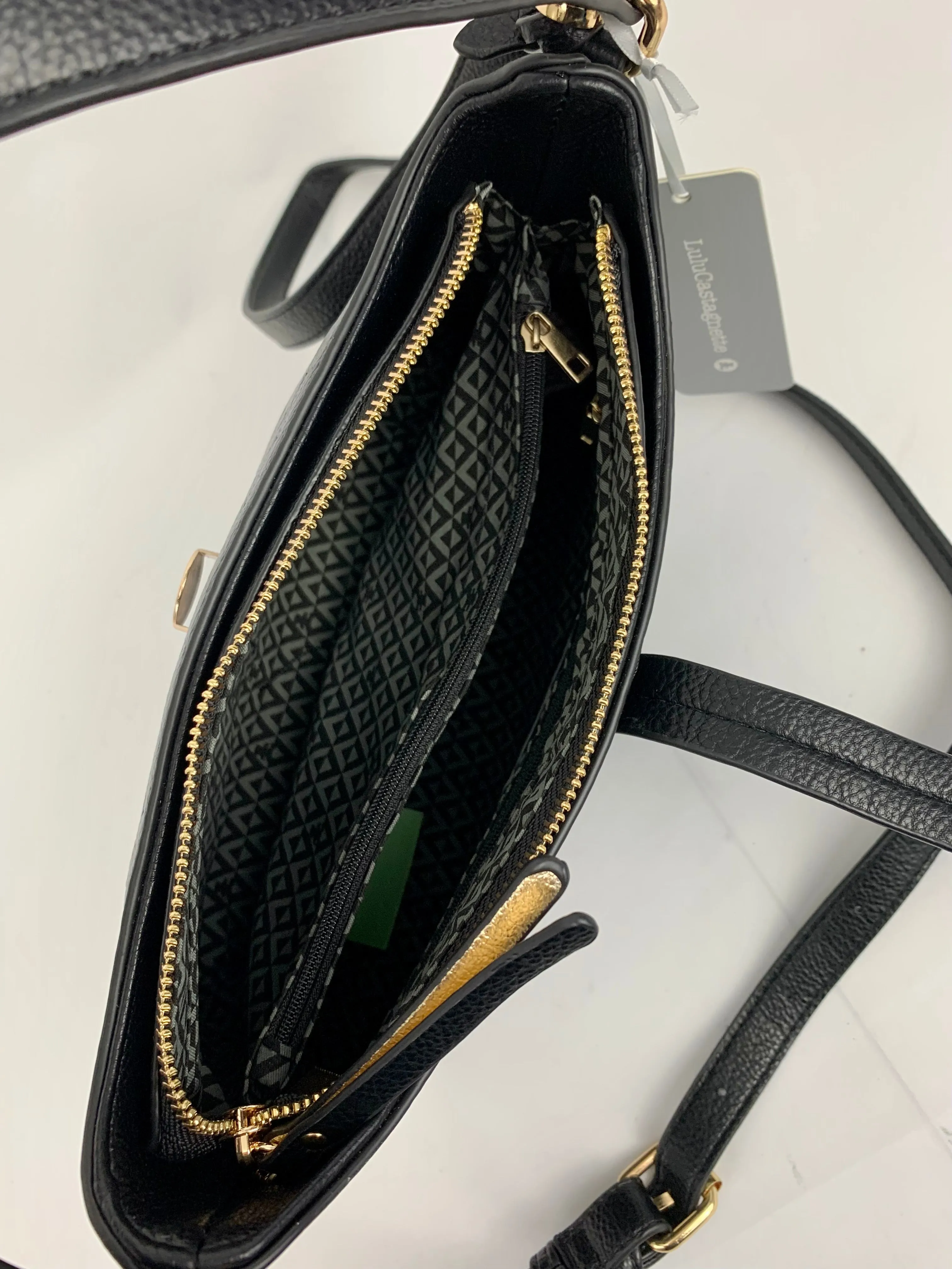 SANTANA - star patterned quality faux leather hobo shoulder/ crossbody handbag