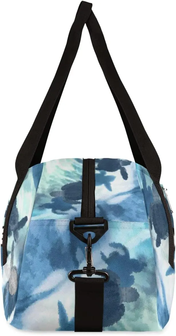 Sea Ocean Animal Turtles Personalized Kids Duffel Bag for Girls Boys, Turtles Debris Custom Name Dance Bag Overnight Small Duffel Bag Carry On Sports Travel Bag for School Practice Gymnastics Ballet