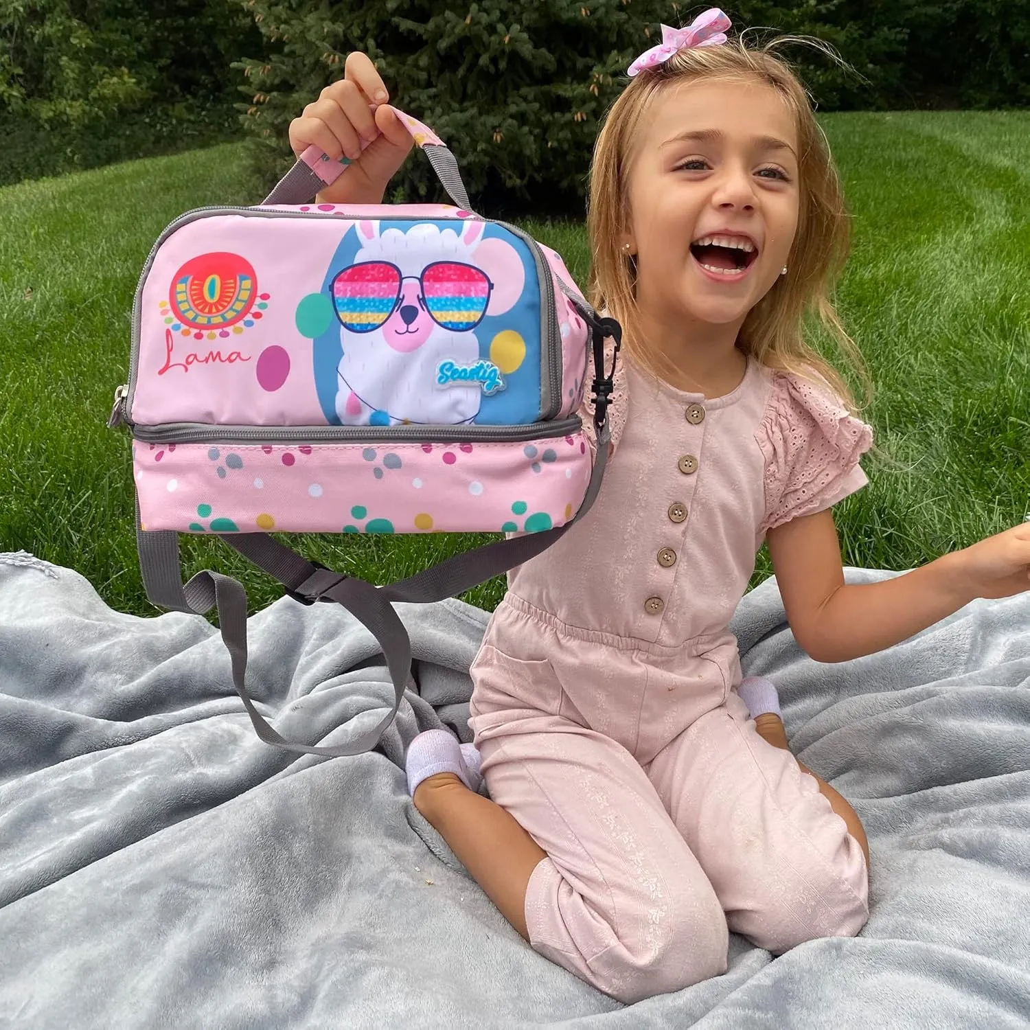 seastig Rolling Backpack for Kids Wheeled Backpack 18in Double Handle Backpack with Wheels