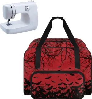 Sewing Machine Case Bat Sewing Machine Accessories for Most Standard Singer, Brother, Janome Halloween Decorations Indoor Hand Bag Tote