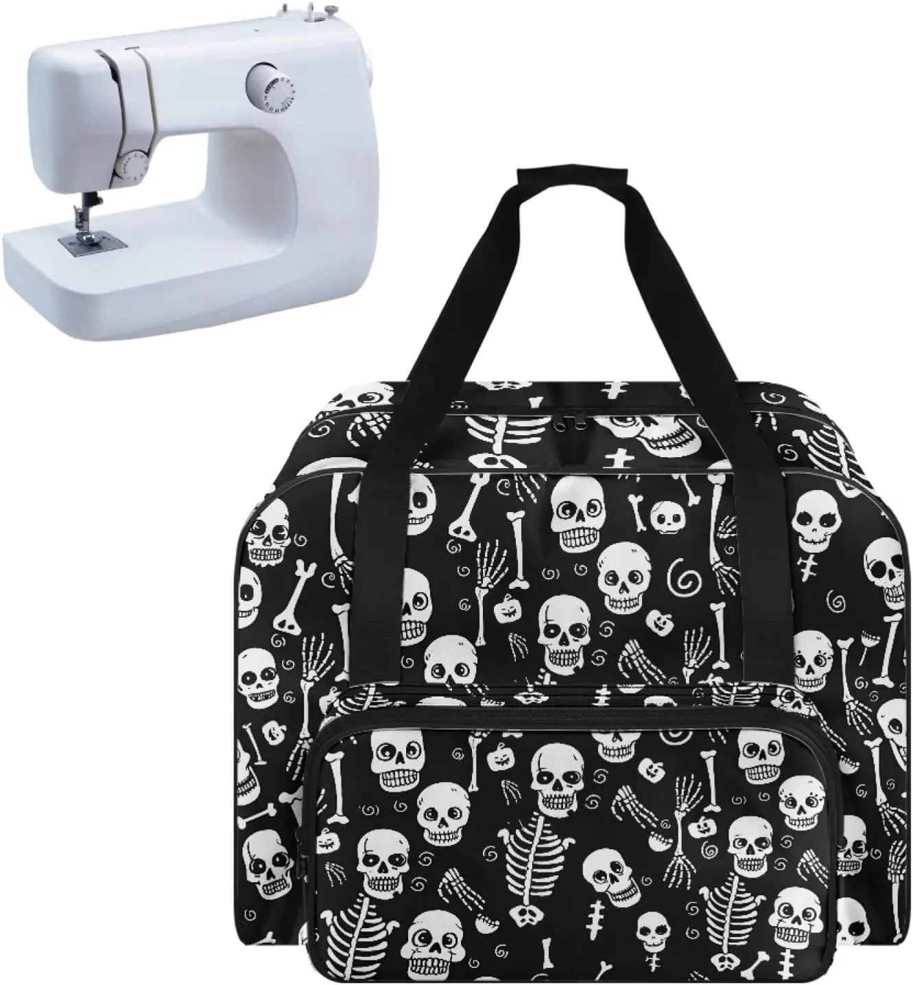Sewing Machine Case Ghost Portable Sewing Machine Bag Suitable for Most Standard Singer, Brother, Janome, Purple Tote Bag