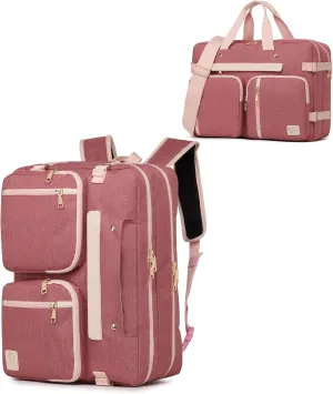 seyfocnia Convertible 3 in 1 Laptop Backpack,Messenger Backpack Satchel Bag Briefcase Backpack Computer Handbag Bag