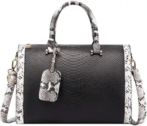 Shoulder Bag for WomenLarge Chain Crossbody Bags Bucket Tote Purse Womens Fashion Snakeskin Hobo