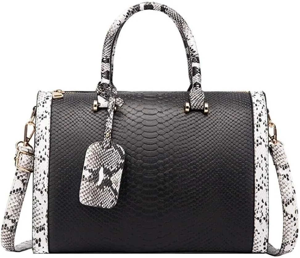 Shoulder Bag for WomenLarge Chain Crossbody Bags Bucket Tote Purse Womens Fashion Snakeskin Hobo
