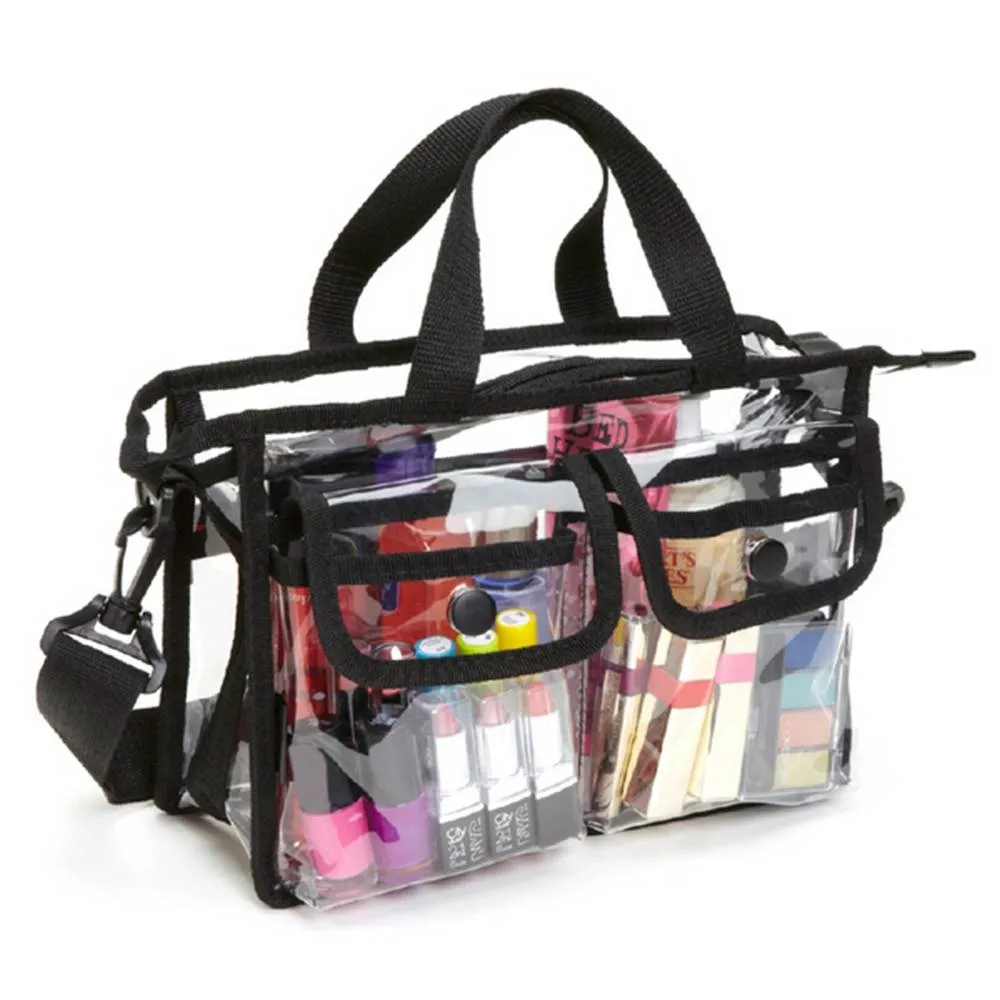Shoulder Clear Transparent pvc Makeup Travel Bag