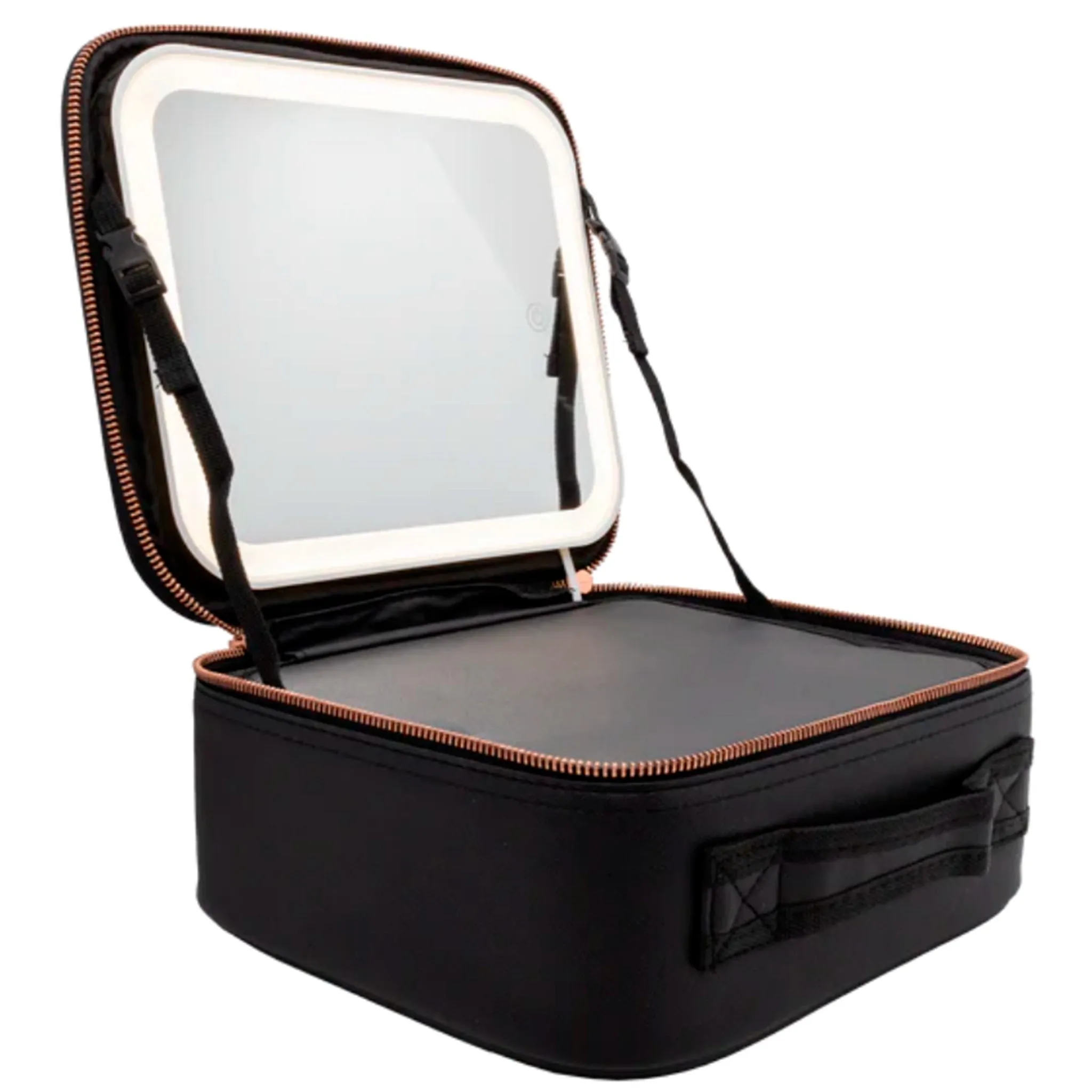 Simply Bella Travel Makeup Case With Led Mirror Black - Wholesale 1 Unit (CB1283-BLACK)