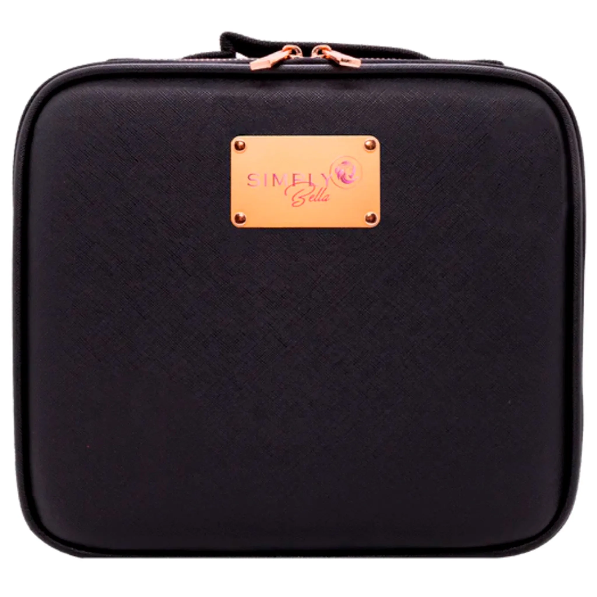 Simply Bella Travel Makeup Case With Led Mirror Black - Wholesale 1 Unit (CB1283-BLACK)