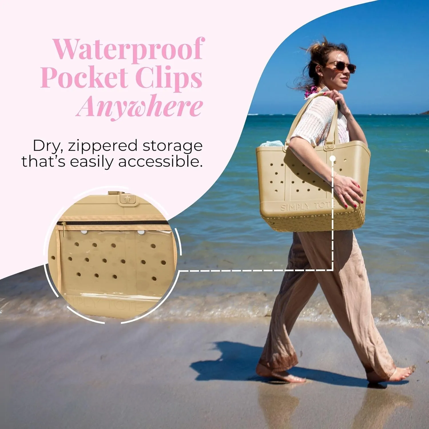 Simply Southern, Large Tote Bag
