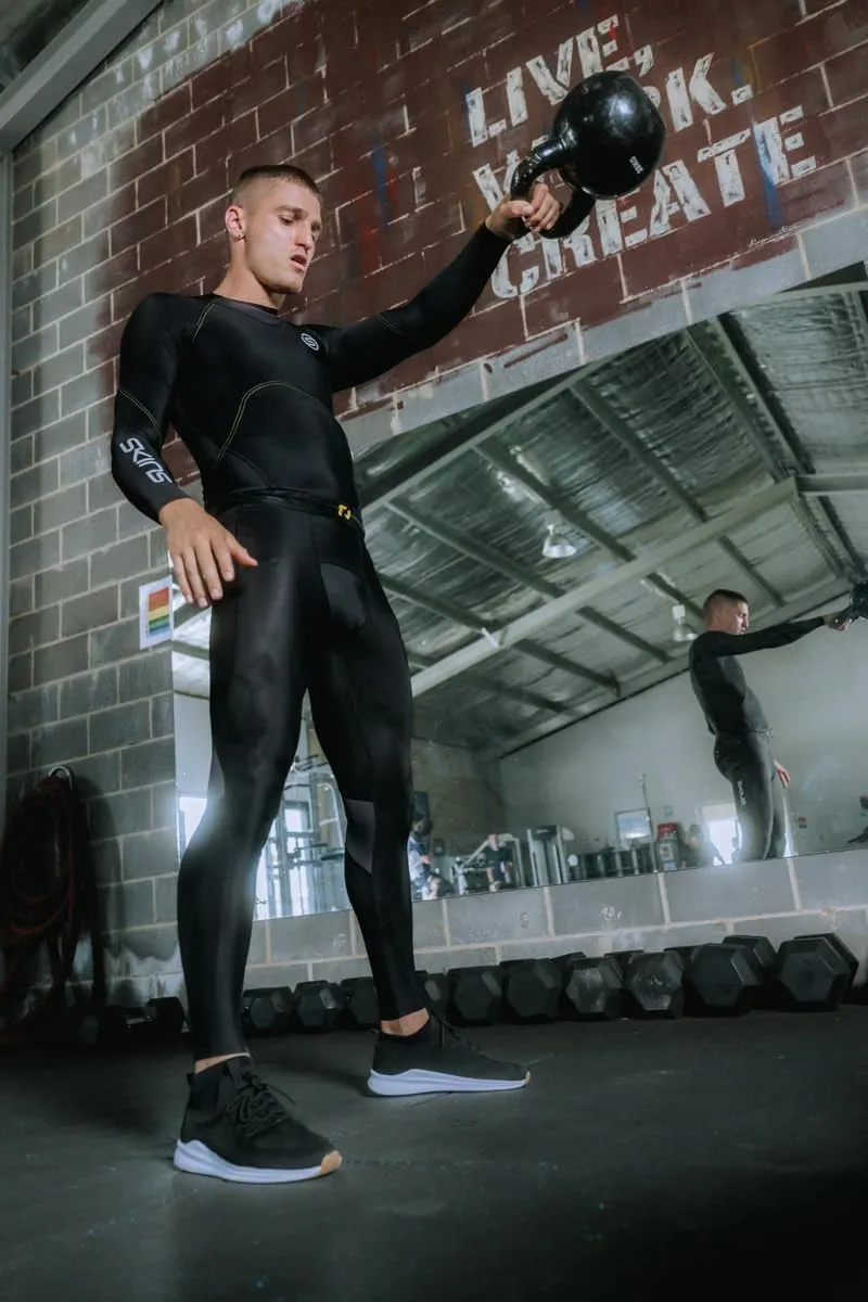 Skins Series-3 Men's Premium Compression Long Sleeve Shirt-Improved Circulation, Reduce Soreness for Lifting, Workouts