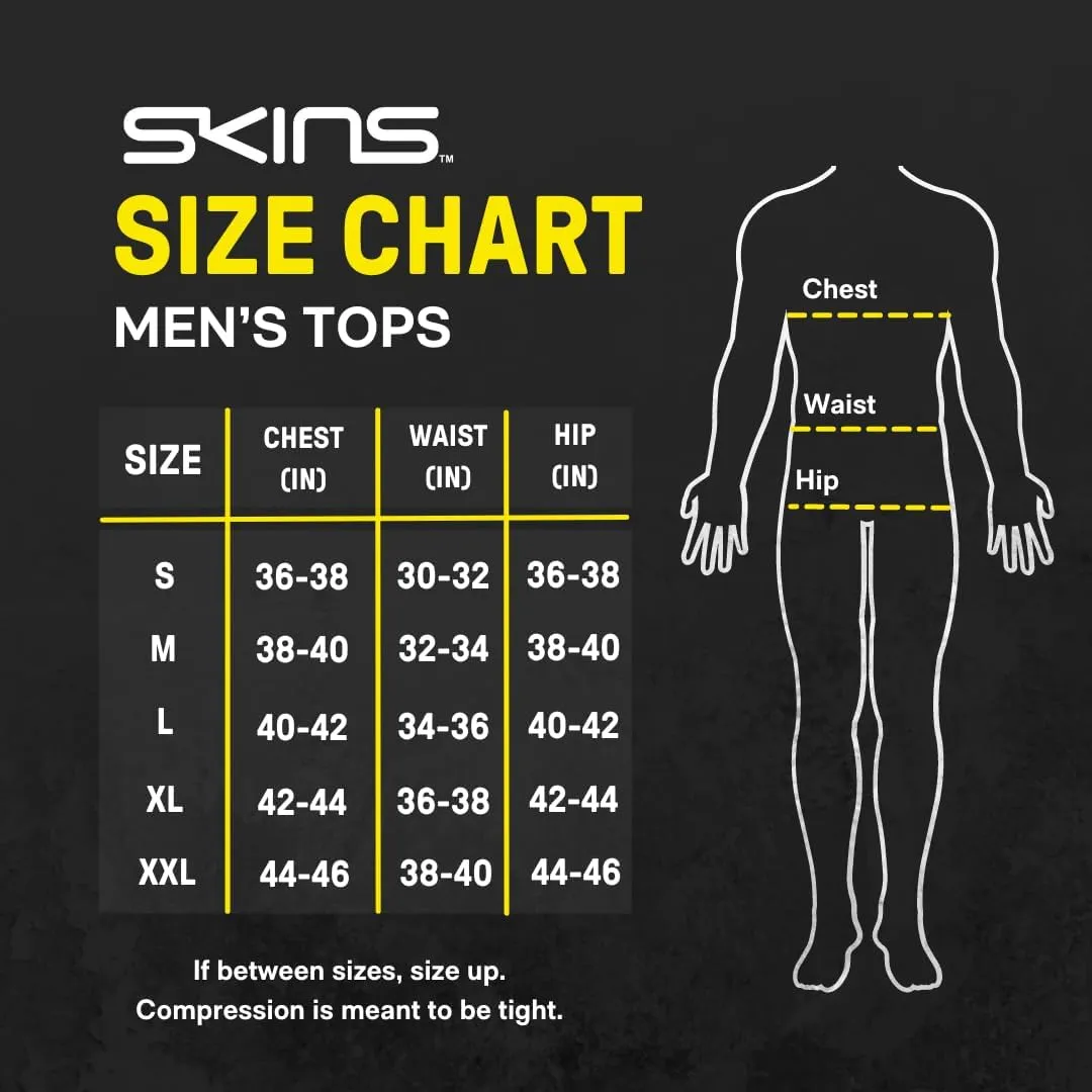 Skins Series-3 Men's Premium Compression Long Sleeve Shirt-Improved Circulation, Reduce Soreness for Lifting, Workouts