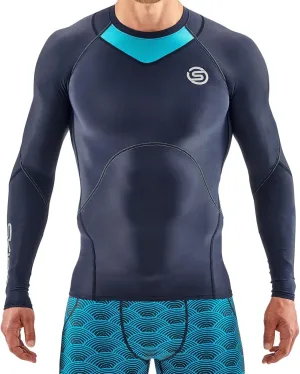 Skins Series-3 Men's Premium Compression Long Sleeve Shirt-Improved Circulation, Reduce Soreness for Lifting, Workouts