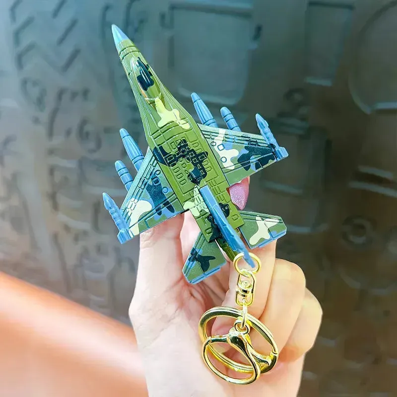 Skybound Simulation Fighter Plane Keychain