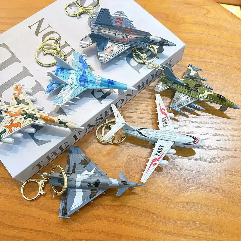 Skybound Simulation Fighter Plane Keychain