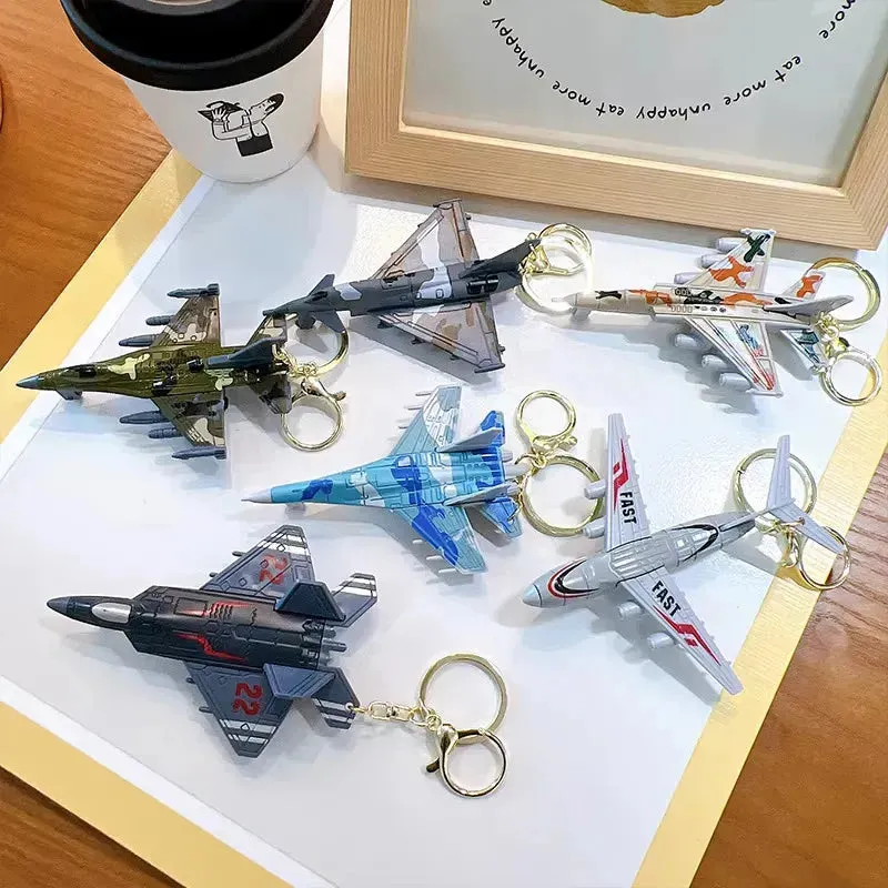 Skybound Simulation Fighter Plane Keychain