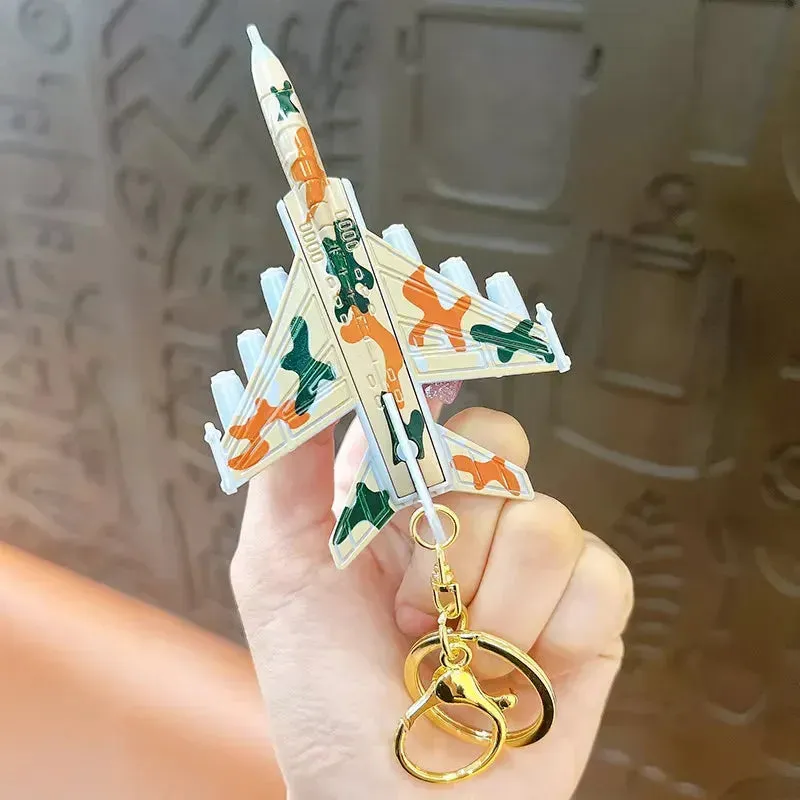 Skybound Simulation Fighter Plane Keychain
