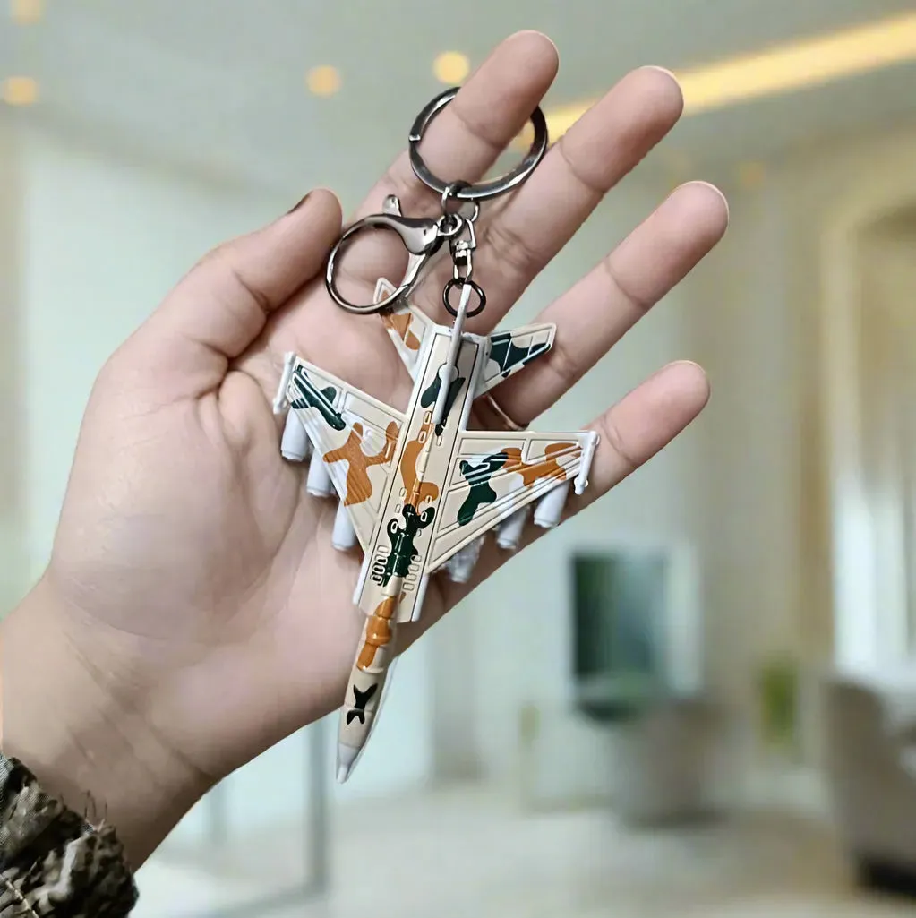 Skybound Simulation Fighter Plane Keychain