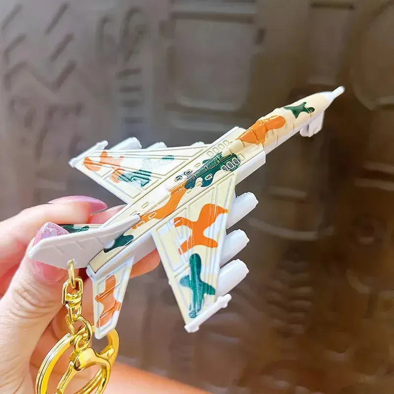 Skybound Simulation Fighter Plane Keychain