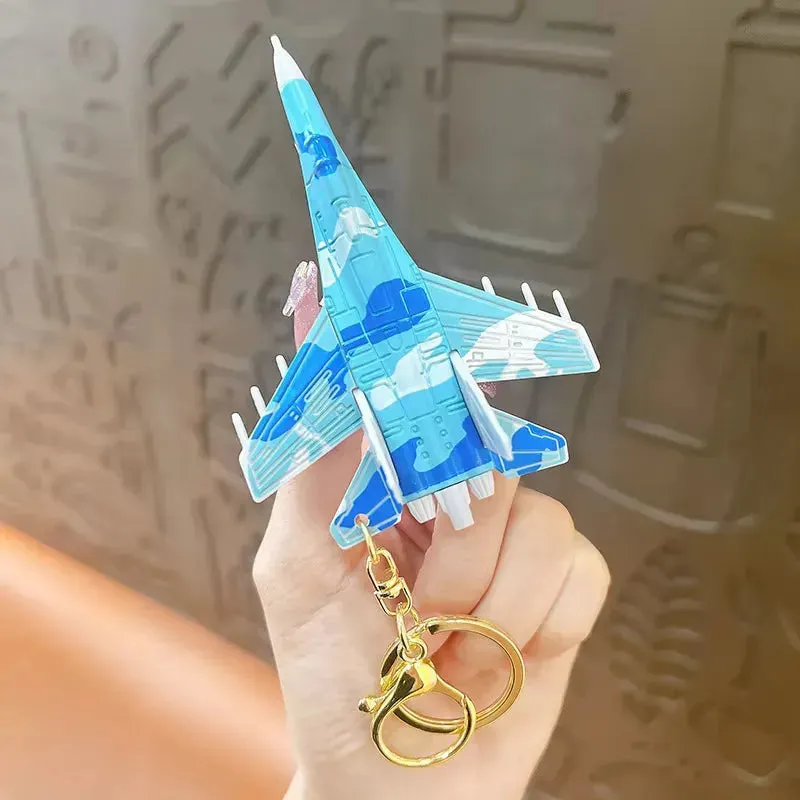 Skybound Simulation Fighter Plane Keychain