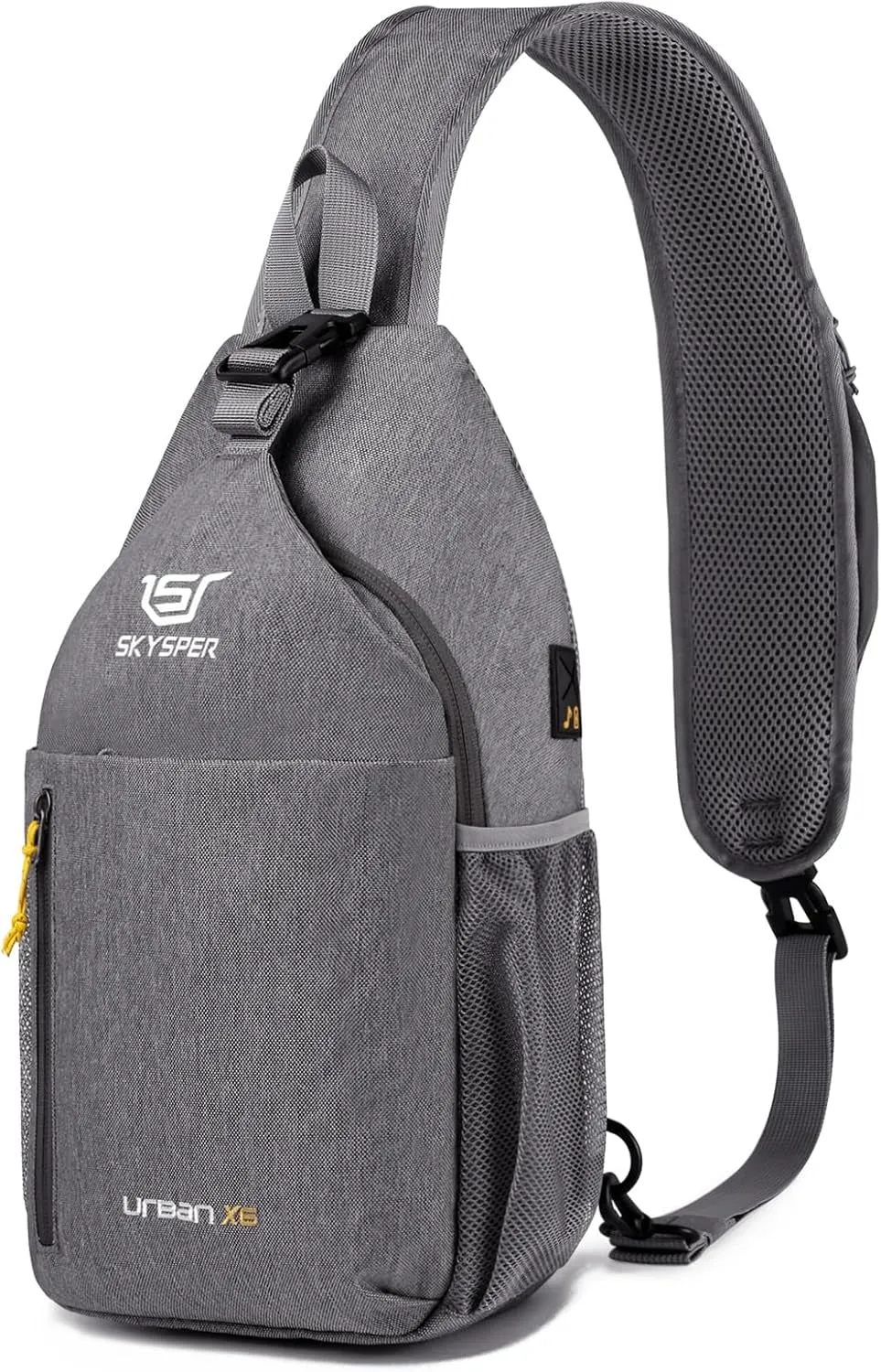 Sling Bag Crossbody Backpack - Chest Shoulder Cross Body Bag Travel Hiking Casual Daypack for Women Men(Grey)