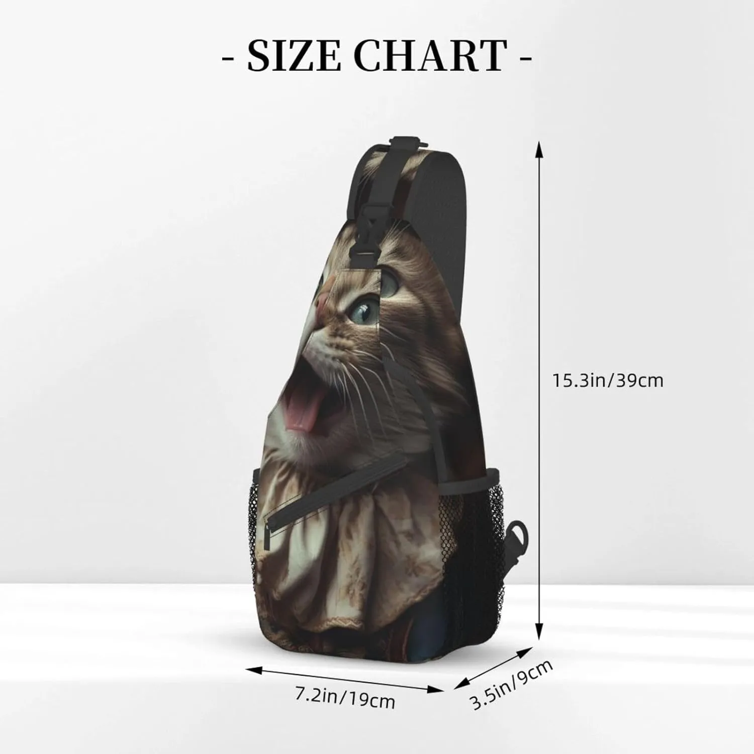 Sling Bag for Women Men Color Is Pink Print Crossbody Shoulder Bag Chest Shoulder Backpack Travel Hiking Daypack, Cat Tongue, One Size