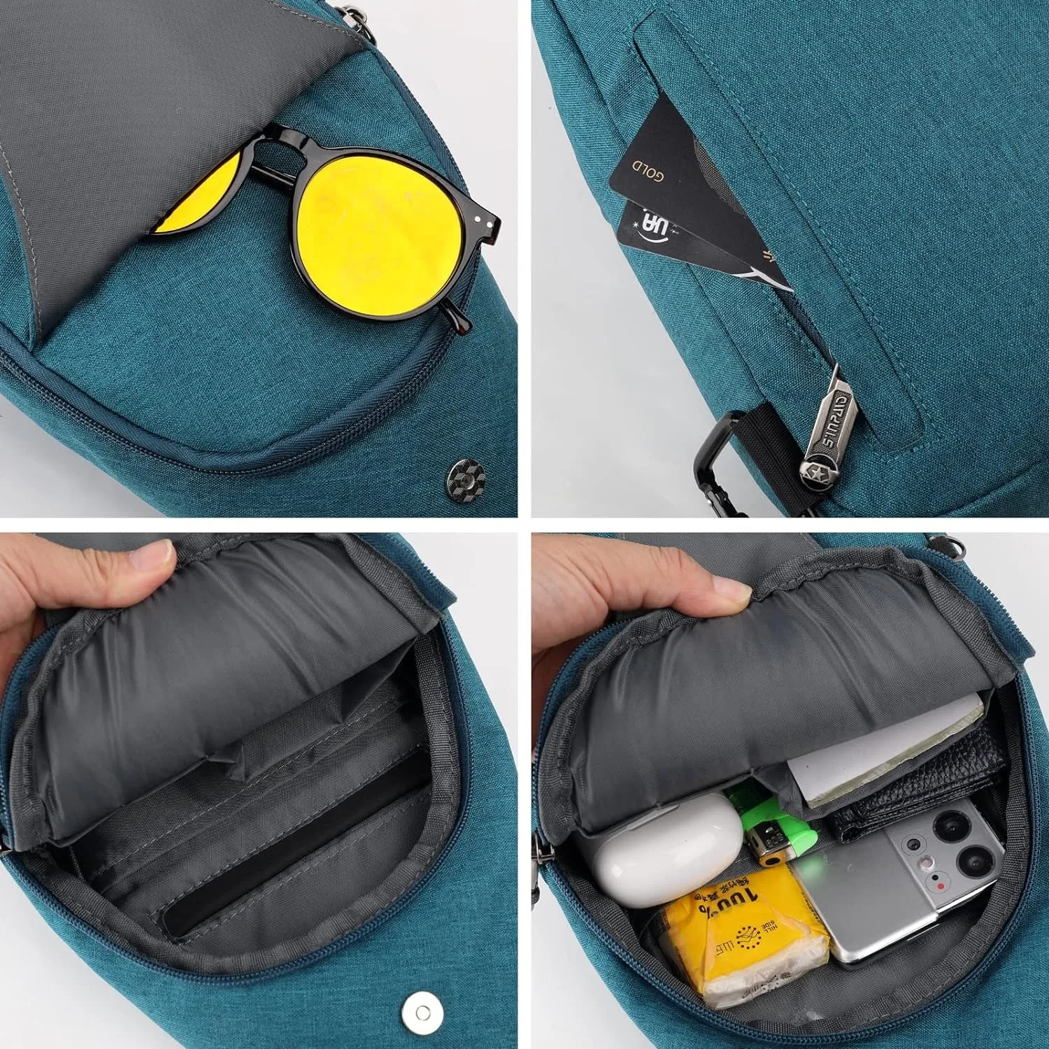 Small Crossbody Sling Backpack anti Theft Backpack for Traveling Chest Shoulder Bag