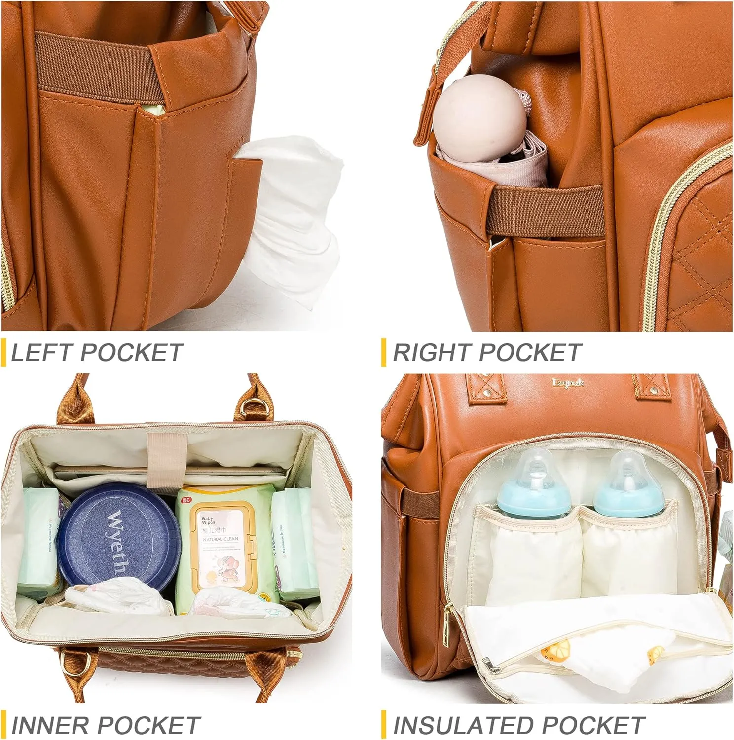Small Diaper Bag, Mini Baby Backpack, Multi-function Waterproof Travel Tote Work Bag