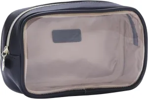 Small Makeup Bag for Purse,Clear Cosmetic Bag for Travel, Organizer Bag for Accessories Black
