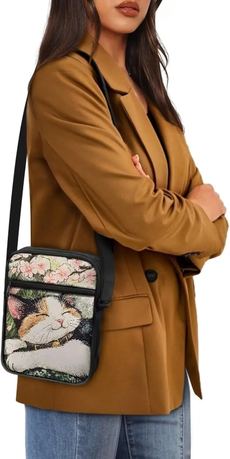 Small Messenger Bag for Men Women Wallet Purse Cell Phone Purse Shoulder Bag for Phone Passport