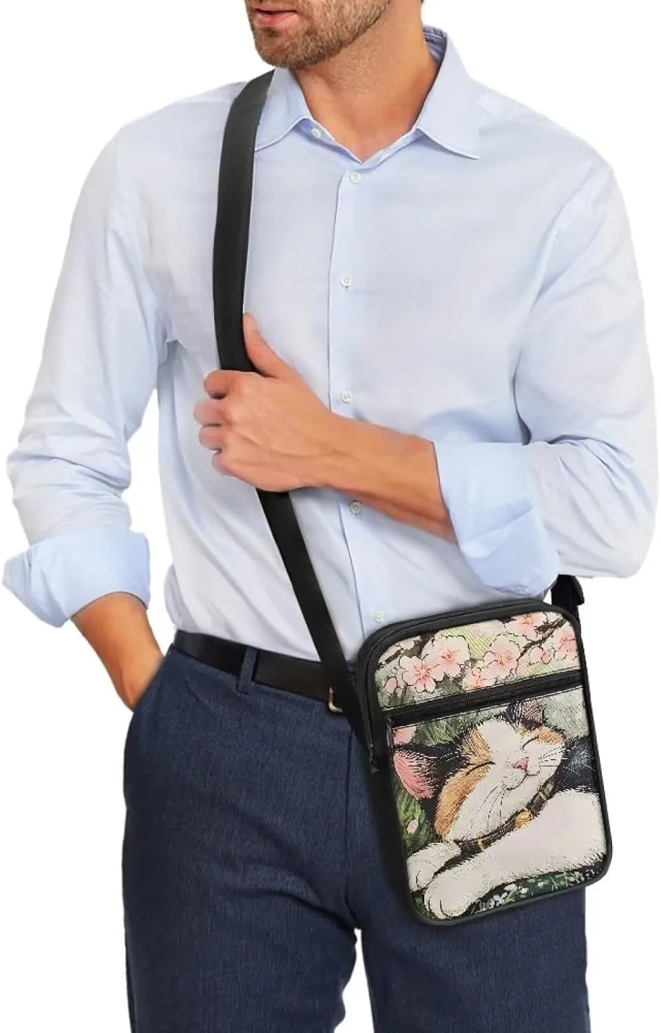 Small Messenger Bag for Men Women Wallet Purse Cell Phone Purse Shoulder Bag for Phone Passport