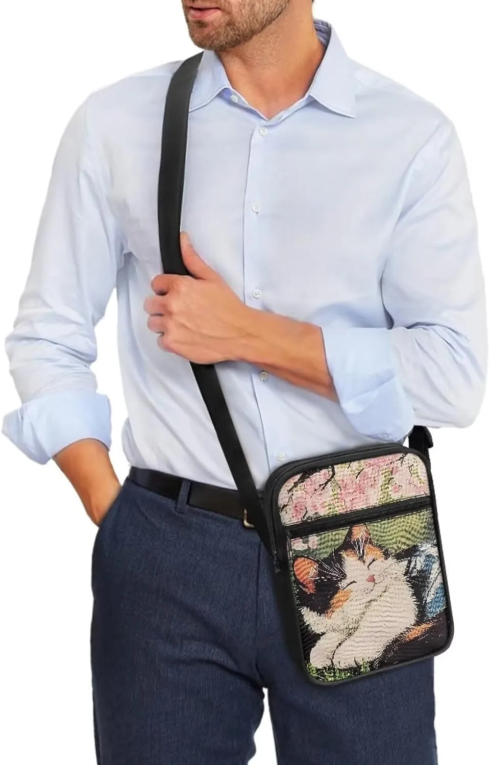 Small Messenger Bag for Men Women Wallet Purse Cell Phone Purse Shoulder Bag for Phone Passport