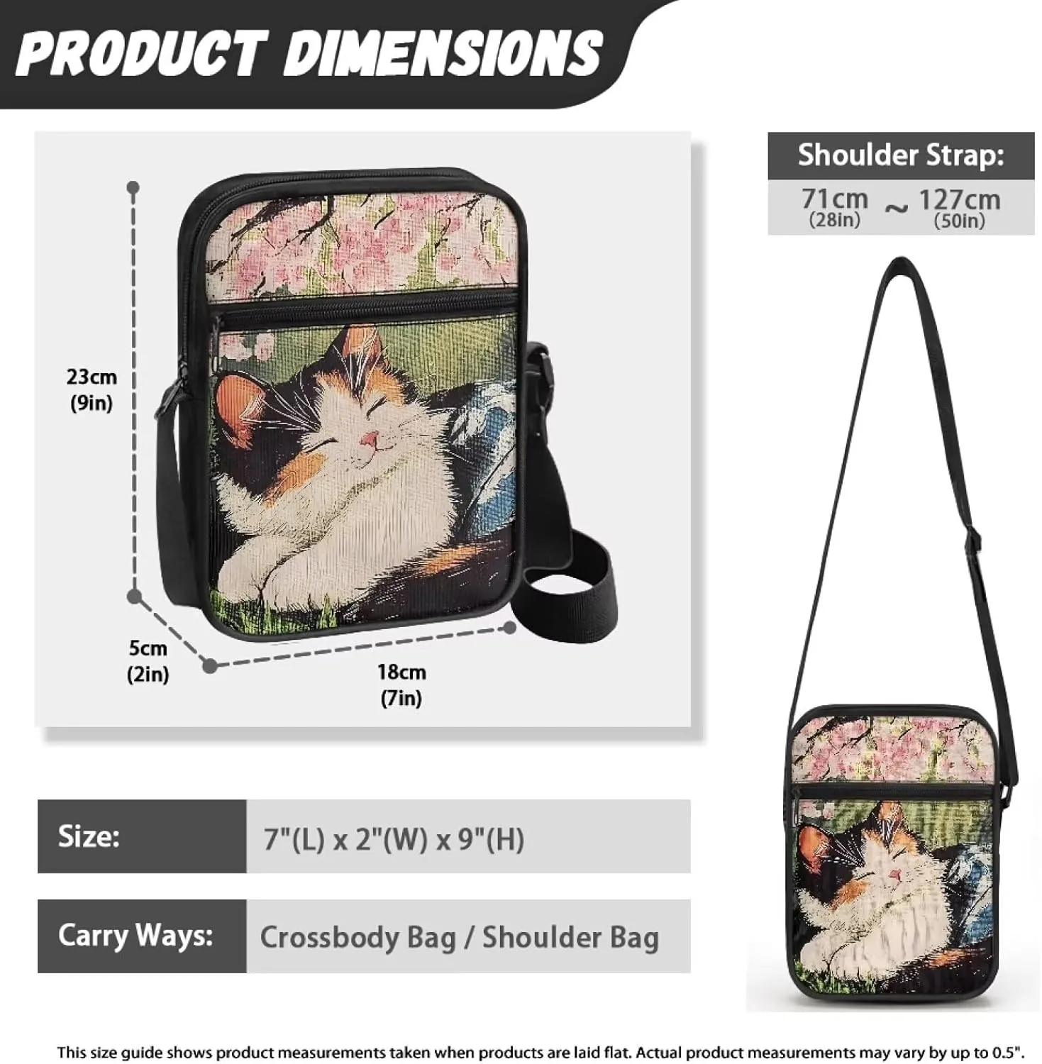 Small Messenger Bag for Men Women Wallet Purse Cell Phone Purse Shoulder Bag for Phone Passport