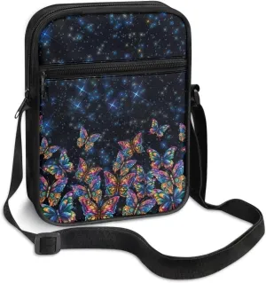 Small Messenger Bag for Men Women Wallet Purse Cell Phone Purse Unisex Shoulder Bag for Work Travel