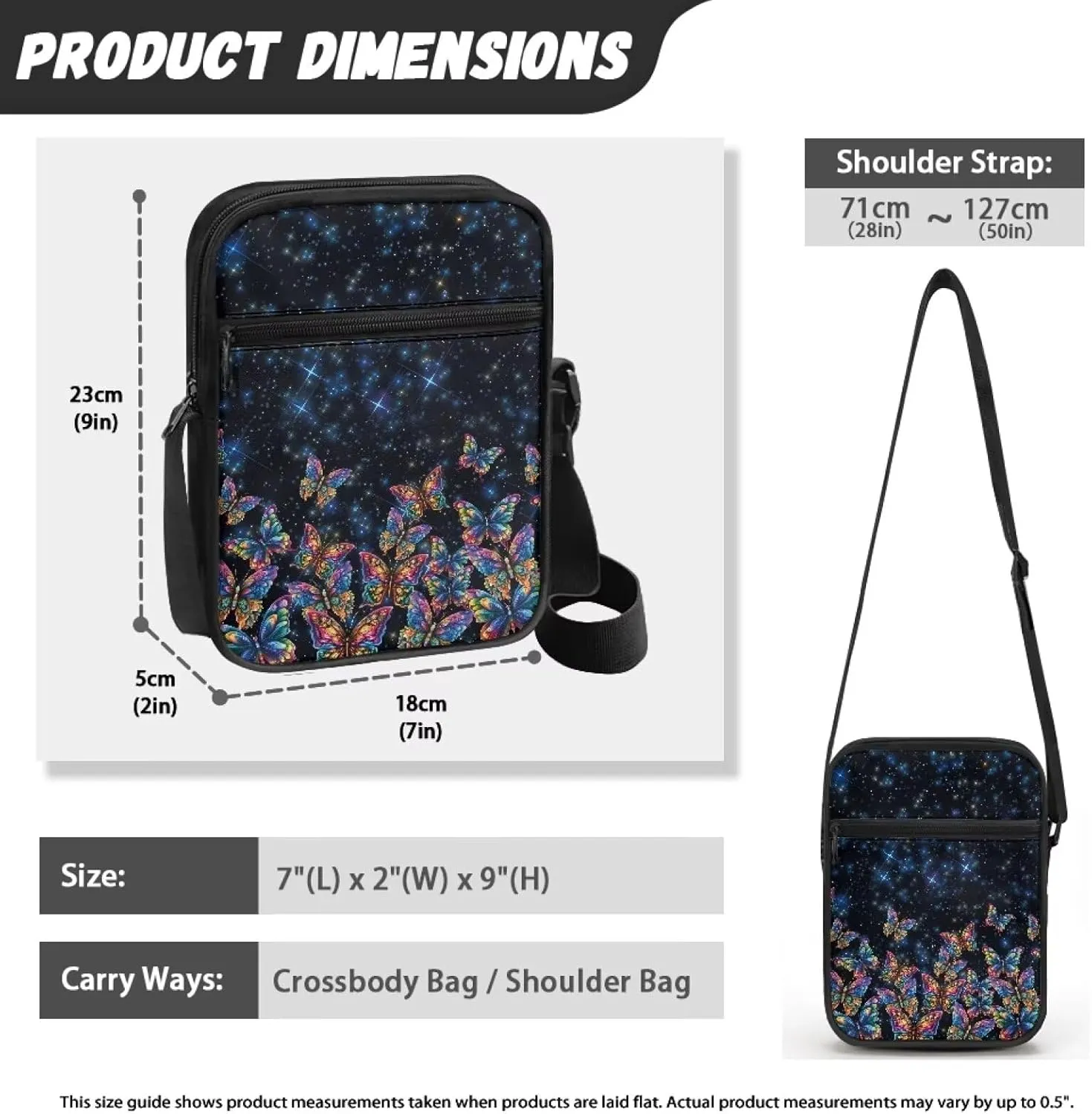Small Messenger Bag for Men Women Wallet Purse Cell Phone Purse Unisex Shoulder Bag for Work Travel