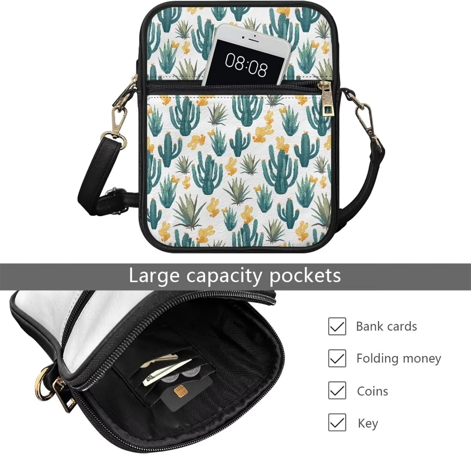 Small Messenger Bag for Women Work Lightweight Multipurpose Crossbody Shoulder Bag Travel Hiking Daypack