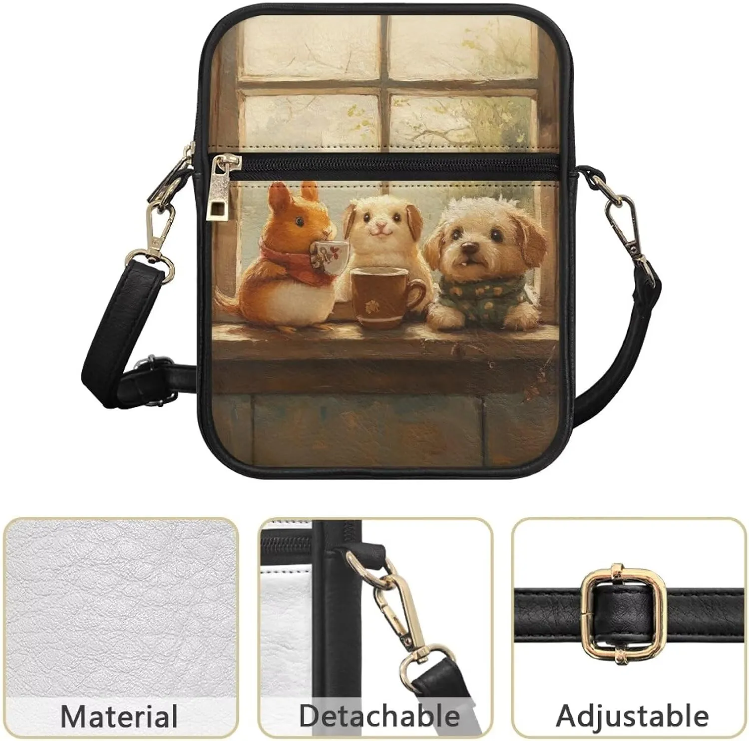 Small Messenger Bag Purse Lightweight Small Satchel Cell Phone Purses Travel Pouch Shoulder Bag for Women