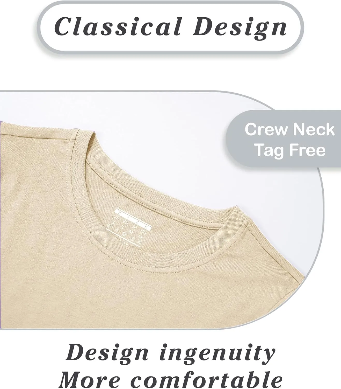 SMENG Women's Long Sleeve Crewneck Cotton Basic T-Shirt Solid Color Soft Comfy Casual Tops Fall Shirts for Women 2025