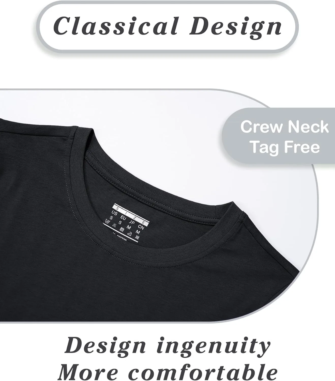 SMENG Women's Long Sleeve Crewneck Cotton Basic T-Shirt Solid Color Soft Comfy Casual Tops Fall Shirts for Women 2025