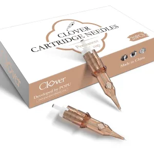 SMP Tattoo Cartridges Needles 20Pcs #06 (3RL) Permanent Makeup 3 Round Liner 0.18mm Needle Microblading Hair Scalp for Tattoo Rotary Pen Supply 0603RL (Clover)
