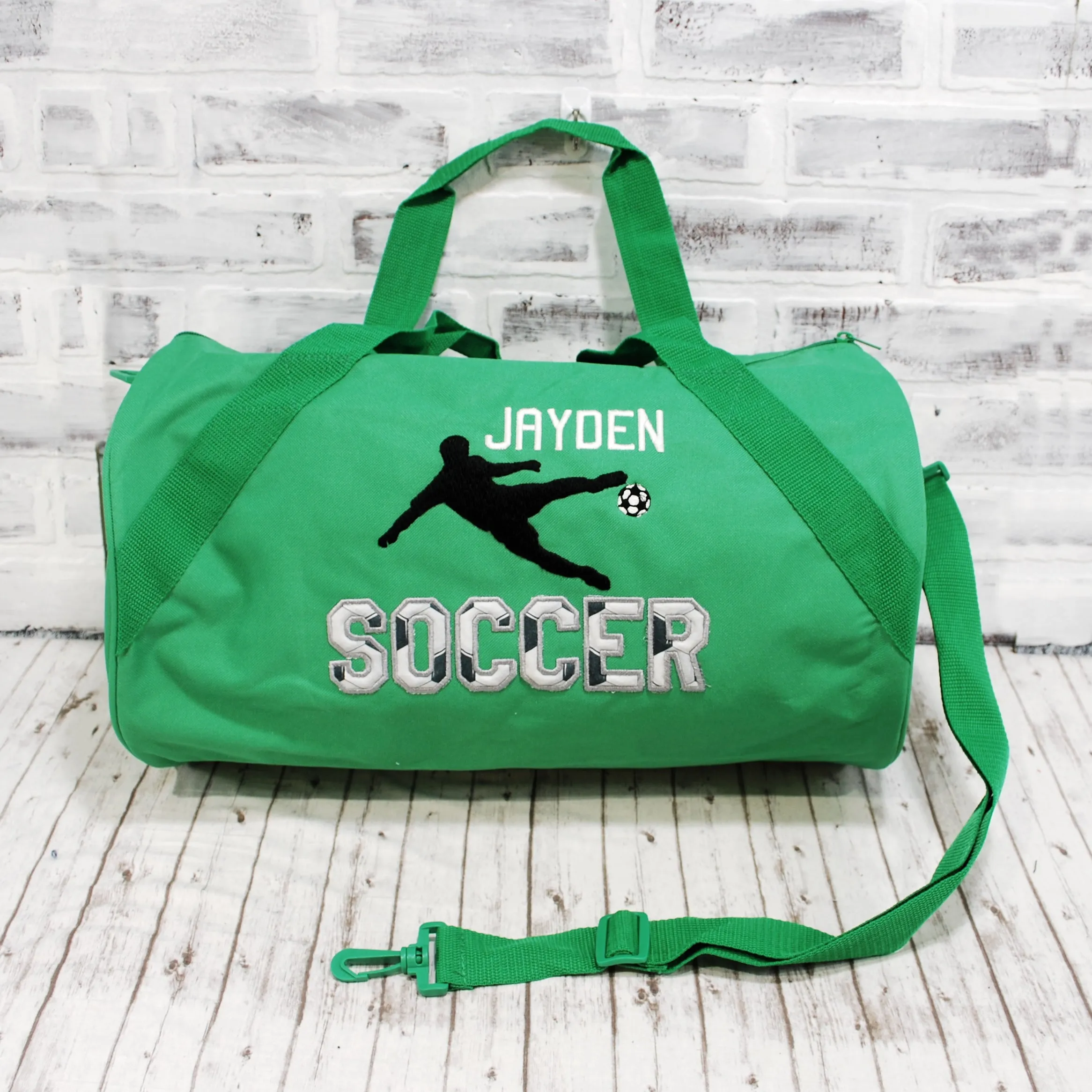 Soccer Print Personalized Tote or Duffle Bag