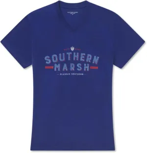 Southern Marsh Danielle V Neck Tee - Slub