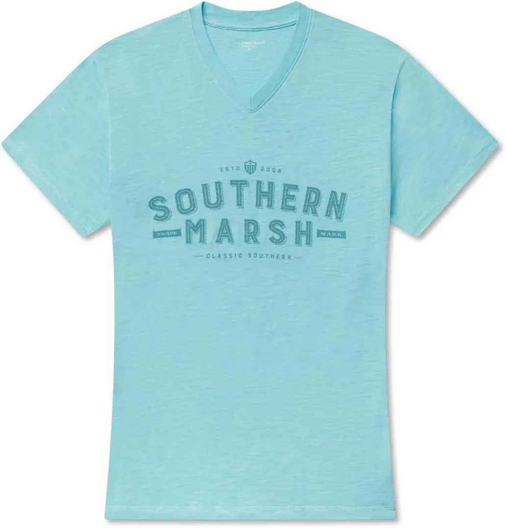 Southern Marsh Danielle V Neck Tee - Slub